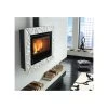 Cadre En Faïence Rugueuse Blanc Infinity Pour Insert - LA NORDICA EXTRAFLAME -Ma voie est la cheminée. cadre faience blanc infinity