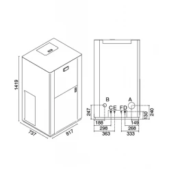 EV 34 Kw - Chaudière à Granulés Hydraulique EVA CALOR -Ma voie est la cheminée. chaudiere granules eva calor ev 34 2