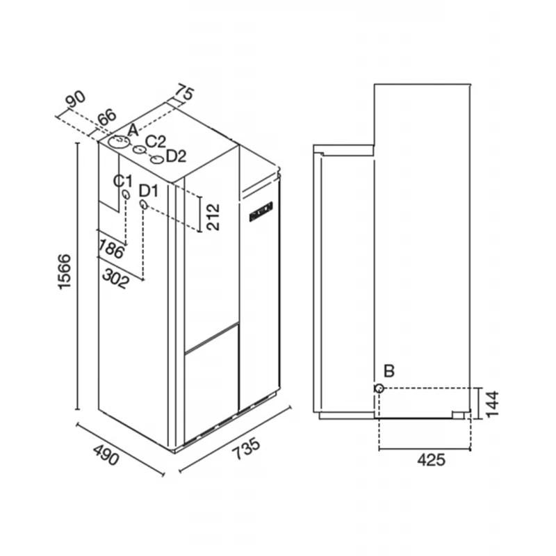 TS 80 11,4Kw -Chaudière à Granulés étanche EVA CALOR 5 TS 80 11,4Kw -Chaudière à Granulés étanche EVA CALOR – Image 3