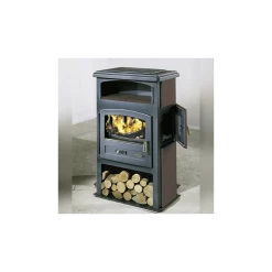 ECO Emaillée 8,5 Kw Réserves De Bûches Et étuves - Poêle à Bois GODIN