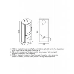 GINEVRA 8,1 Kw - Poêle à Bois Etanche EVA CALOR -Ma voie est la cheminée. poele bois eva calor ginevra 8 4