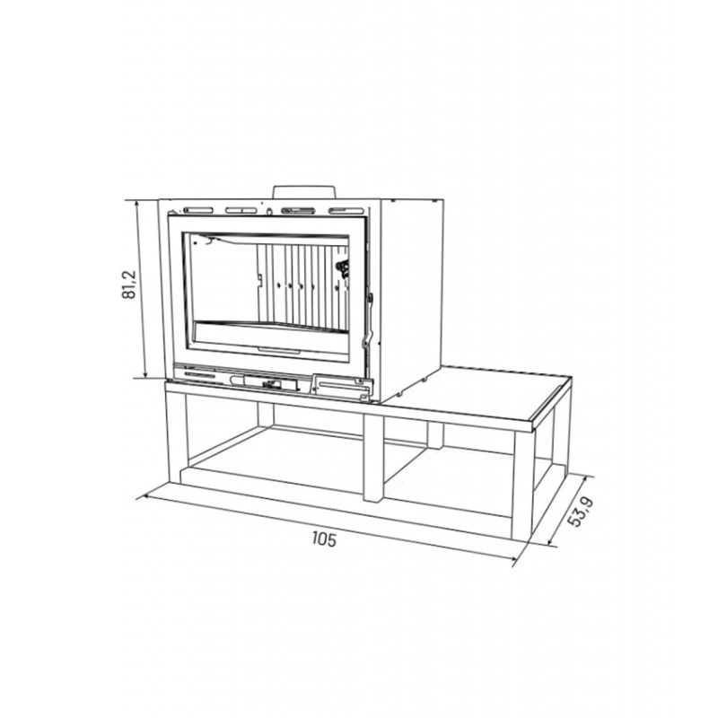 Poêle Bois 10 Kw Beaupré Godin 5 Poêle Bois 10 Kw Beaupré Godin – Image 3
