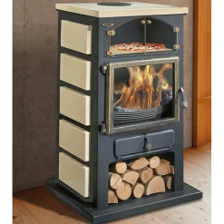 CHAMONIX XXL 12 Kw Acier Emaillé - Poêle à Bois GODIN