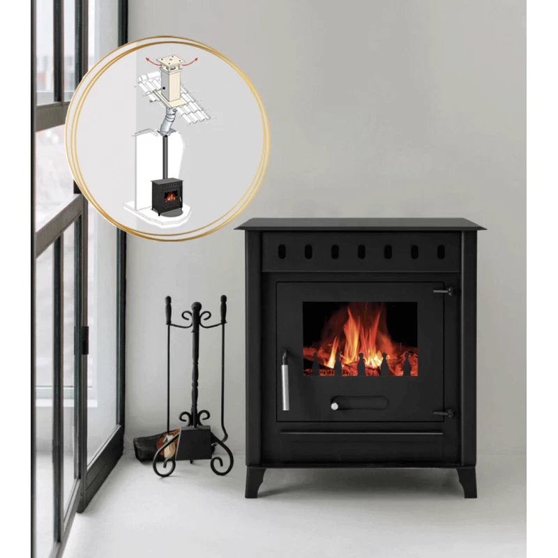 Pack Poêle à Bois ALESSIA 14kW + Conduit 150 - INTERSTOVES 3 Pack Poêle à Bois ALESSIA 14kW + Conduit 150 - INTERSTOVES