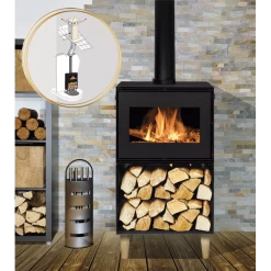 Pack Poêle à Bois + Conduit 150 ANDREA 10 KW - Poêle à Bois INTERSTOVES