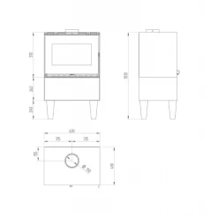 Pack Poêle à Bois + Conduit 150 ANDREA 10 KW - Poêle à Bois INTERSTOVES 10 Pack Poêle à Bois + Conduit 150 ANDREA 10 KW - Poêle à Bois INTERSTOVES -Ma voie est la cheminée. poele bois interstoves pack andrea 10 3