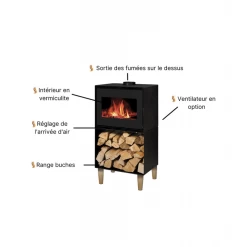 Pack Poêle à Bois + Conduit 150 ANDREA 10 KW - Poêle à Bois INTERSTOVES 11 Pack Poêle à Bois + Conduit 150 ANDREA 10 KW - Poêle à Bois INTERSTOVES -Ma voie est la cheminée. poele bois interstoves pack andrea 10 4
