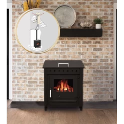 Pack Poêle à Bois LEO 12kW + Conduit 150 - INTERSTOVES