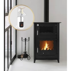 Pack Poêle à Bois + Conduit 150 ROSA 13kW - Poêle à Bois INTERSTOVES