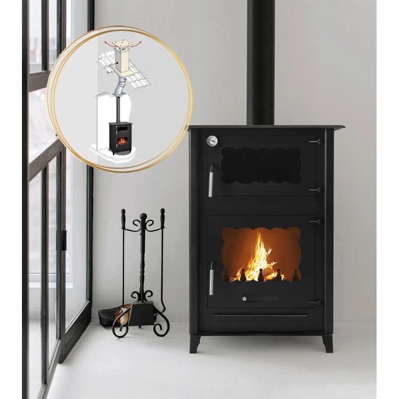 Pack Poêle à Bois + Conduit 150 ROSA 13kW - Poêle à Bois INTERSTOVES 3 Pack Poêle à Bois + Conduit 150 ROSA 13kW - Poêle à Bois INTERSTOVES