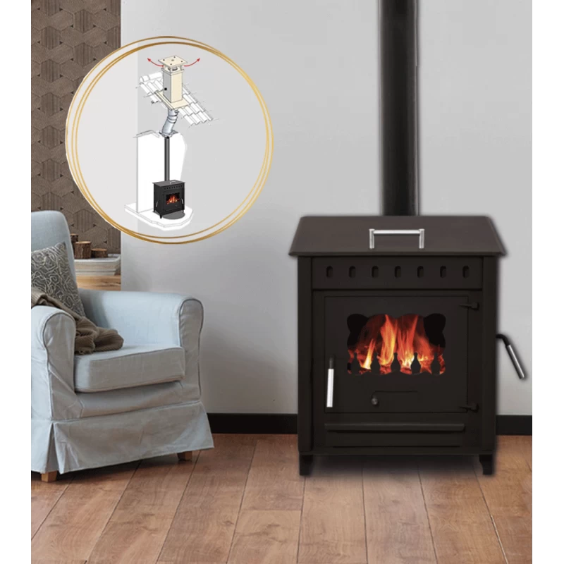 Pack Poêle à Bois SARA 12kW + Conduit 150 - INTERSTOVES 3 Pack Poêle à Bois SARA 12kW + Conduit 150 - INTERSTOVES