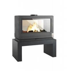 AARON 12 KW - LAB - Poêle à Bois INVICTA -Ma voie est la cheminée. poele bois invicta aaron 12 2