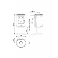 Poêle à Bois 8,5 Kw Mazamet GODIN -Ma voie est la cheminée. poele bois mazamet godin 2