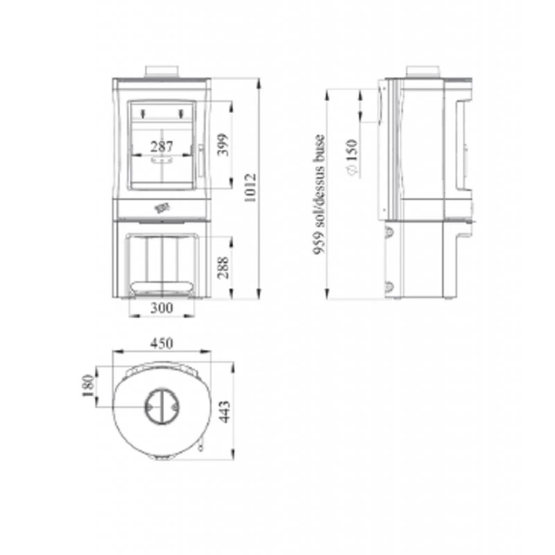 Poêle à Bois 8,5 Kw Mirande GODIN 4 Poêle à Bois 8,5 Kw Mirande GODIN – Image 2